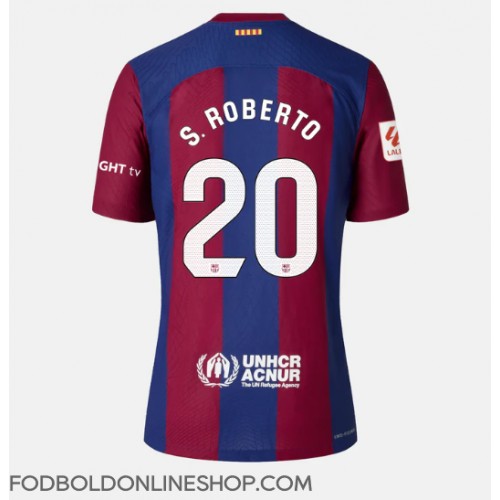 Barcelona Sergi Roberto #20 Hjemmebanetrøje Dame 2023-24 Kortærmet